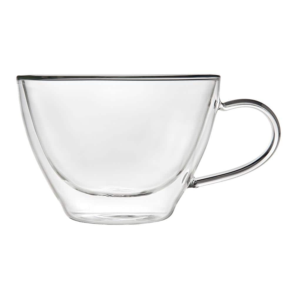11 oz. Doublewall Cappuccino Glass Coffee Mug - Hercitys