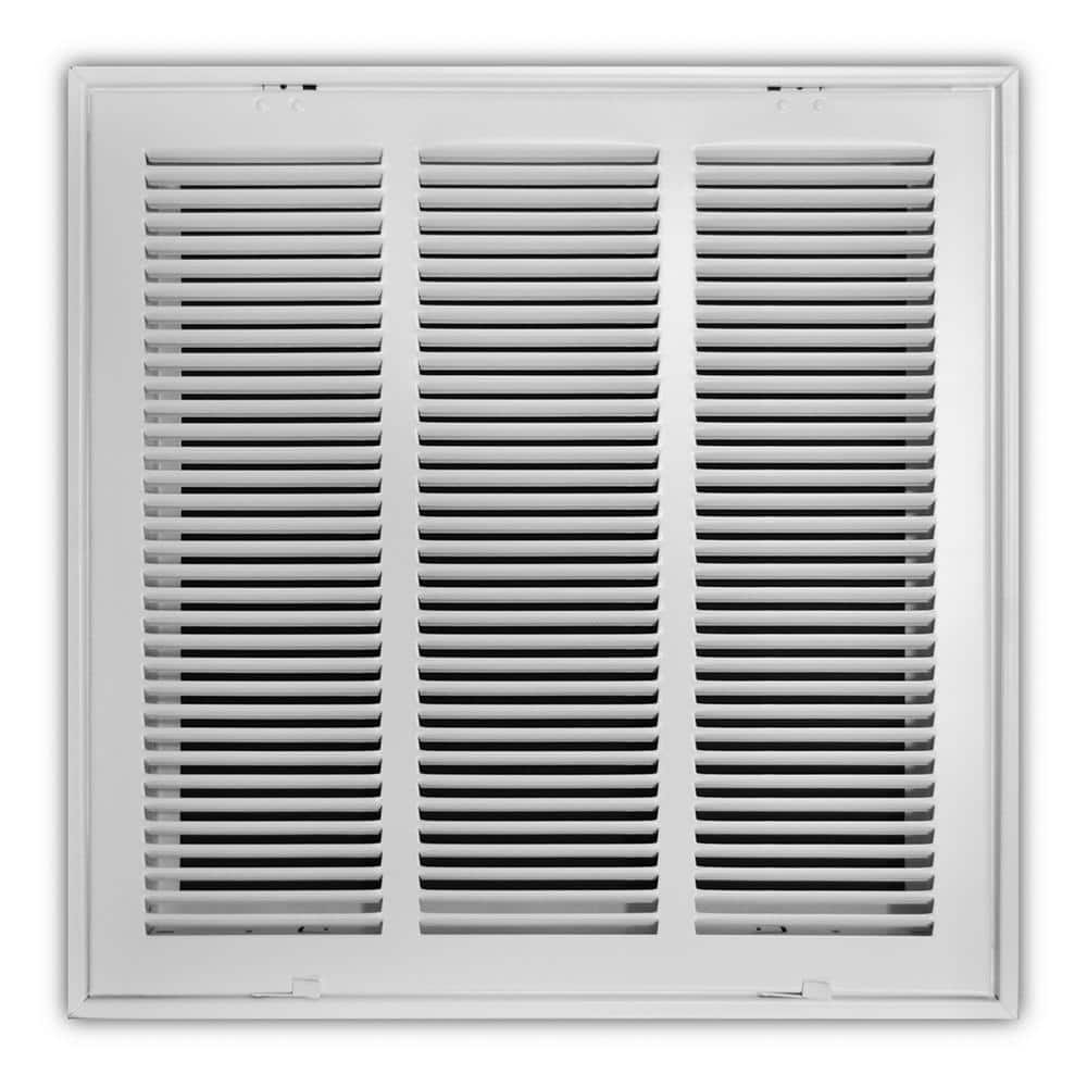 30 in. x 20 in. Steel Return Air Filter Grille in White - Hercitys