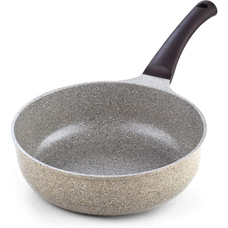 2-Piece Cast Aluminum Ceramic Nonstick Frying Pan Set in Marble - Hercitys