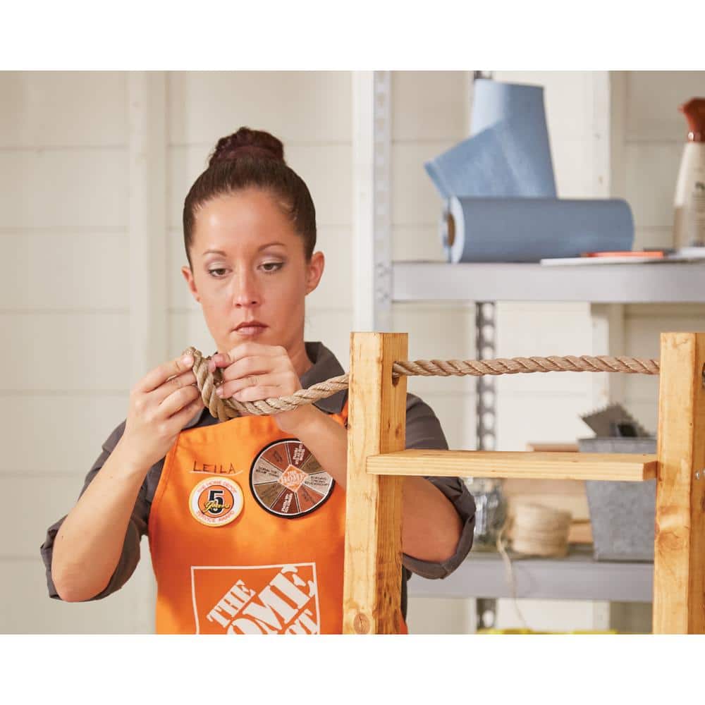 5/8 in. x 1 ft. Brown Twisted Polypropylene Rope - Hercitys