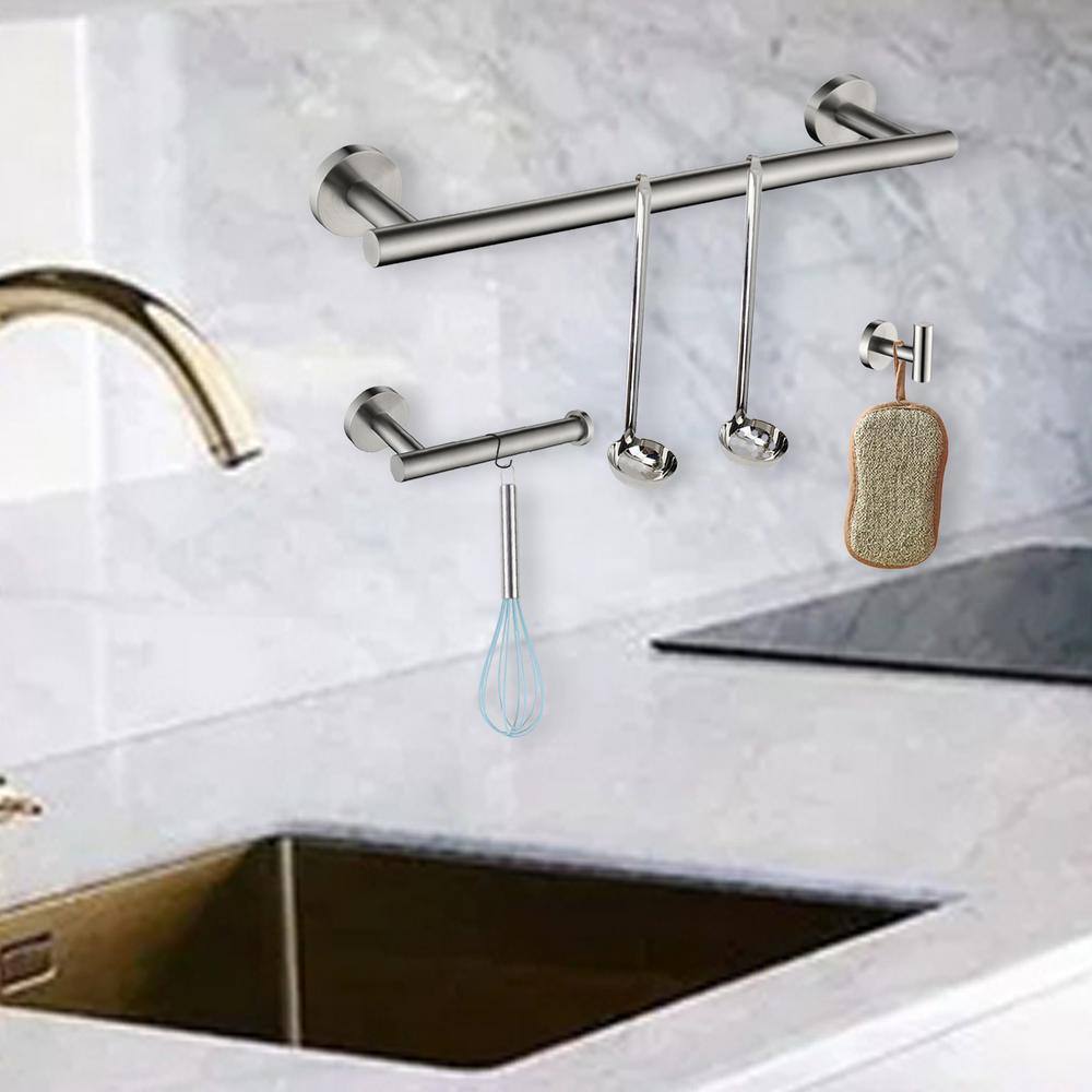 3-Piece Wall Mount Brushed Nickel Paper Towel Holder - Hercitys