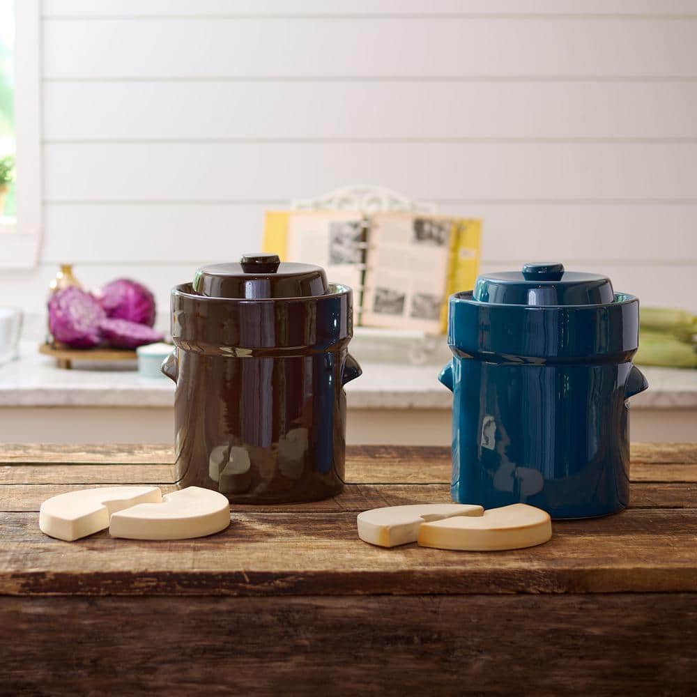 20L Traditional Water-Seal Fermentation Crock Set - Hercitys