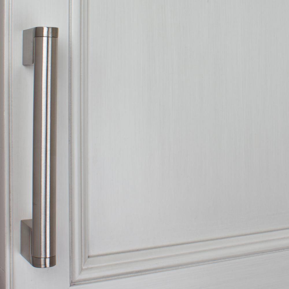 5 in. Center-to-Center Stainless Steel Finish Round Cross Bar Cabinet Pulls (10-Pack) - Hercitys