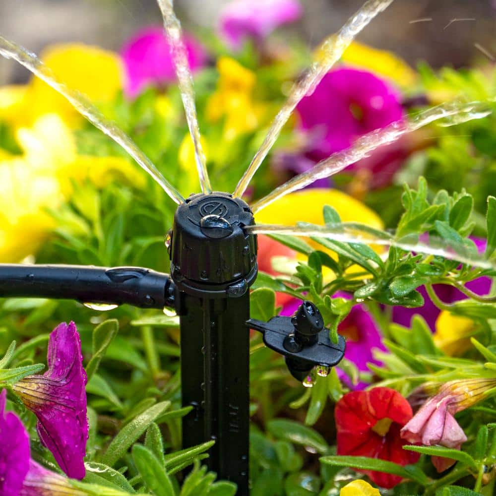 0-10 GPH Adjustable Dripper on Spike 180 Degree (25-Pack) - Hercitys