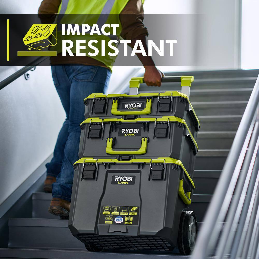 22.2 in. LINK Rolling Tool Box with LINK Medium Tool Box - Hercitys