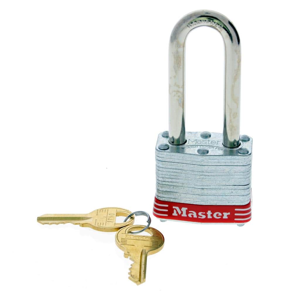 2 in. Padlock Steel Shackle Red Bumper - Hercitys