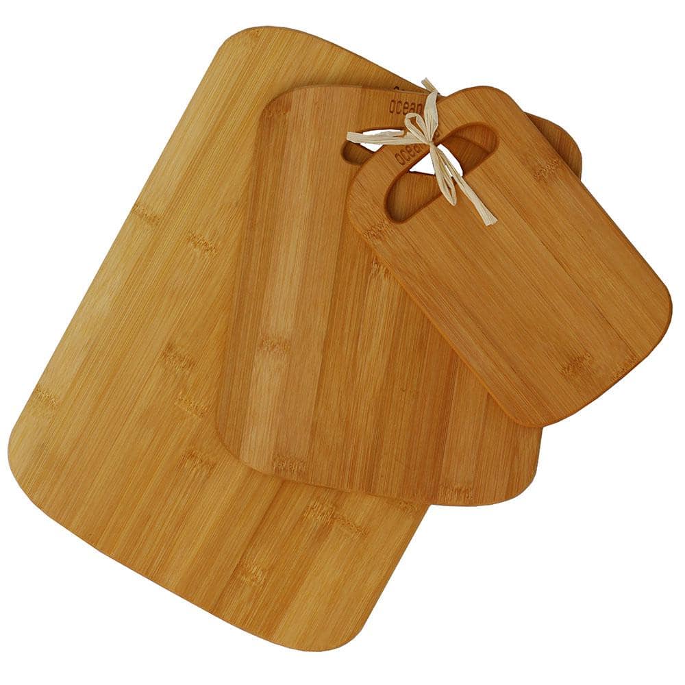 3-Piece Bamboo Cutting Board Set - Hercitys