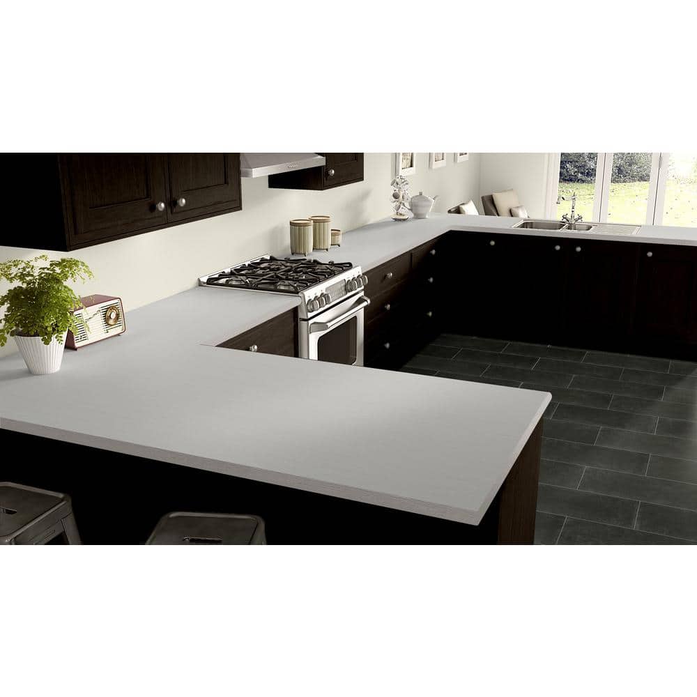 4 ft. x 8 ft. Laminate Sheet in White Barn with Premium SoftGrain Finish - Hercitys