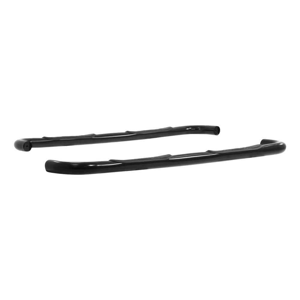 3-Inch Round Black Steel Nerf Bars, No-Drill, Select Chevrolet, GMC C, K - Hercitys