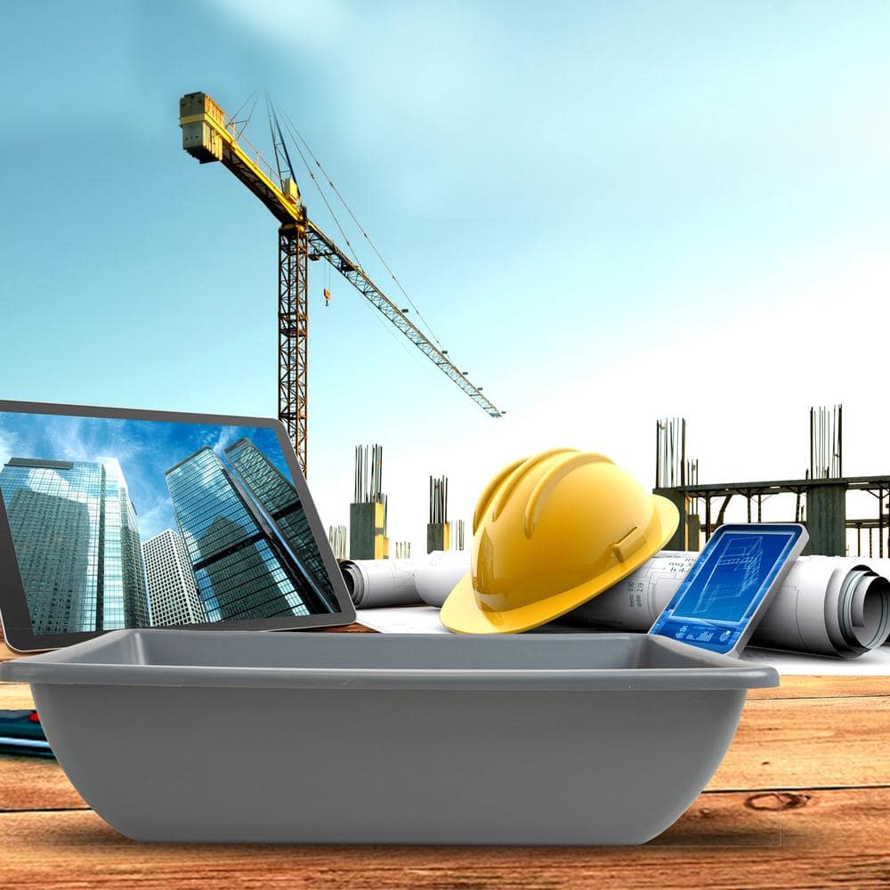 26 in. Gray Plastic Multi-Purpose Utility Tub - Hercitys