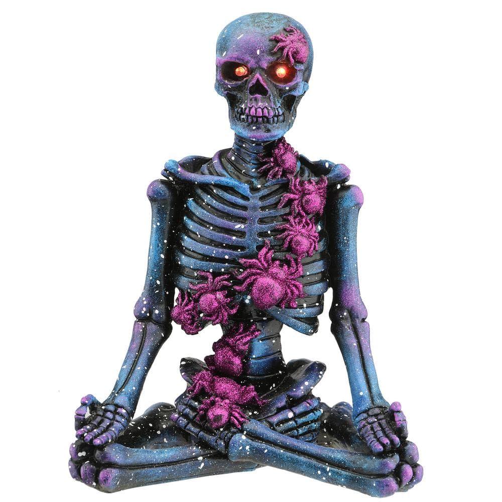 10″ LED Lit Purple Galaxy Skeleton, Battery Operated - Hercitys