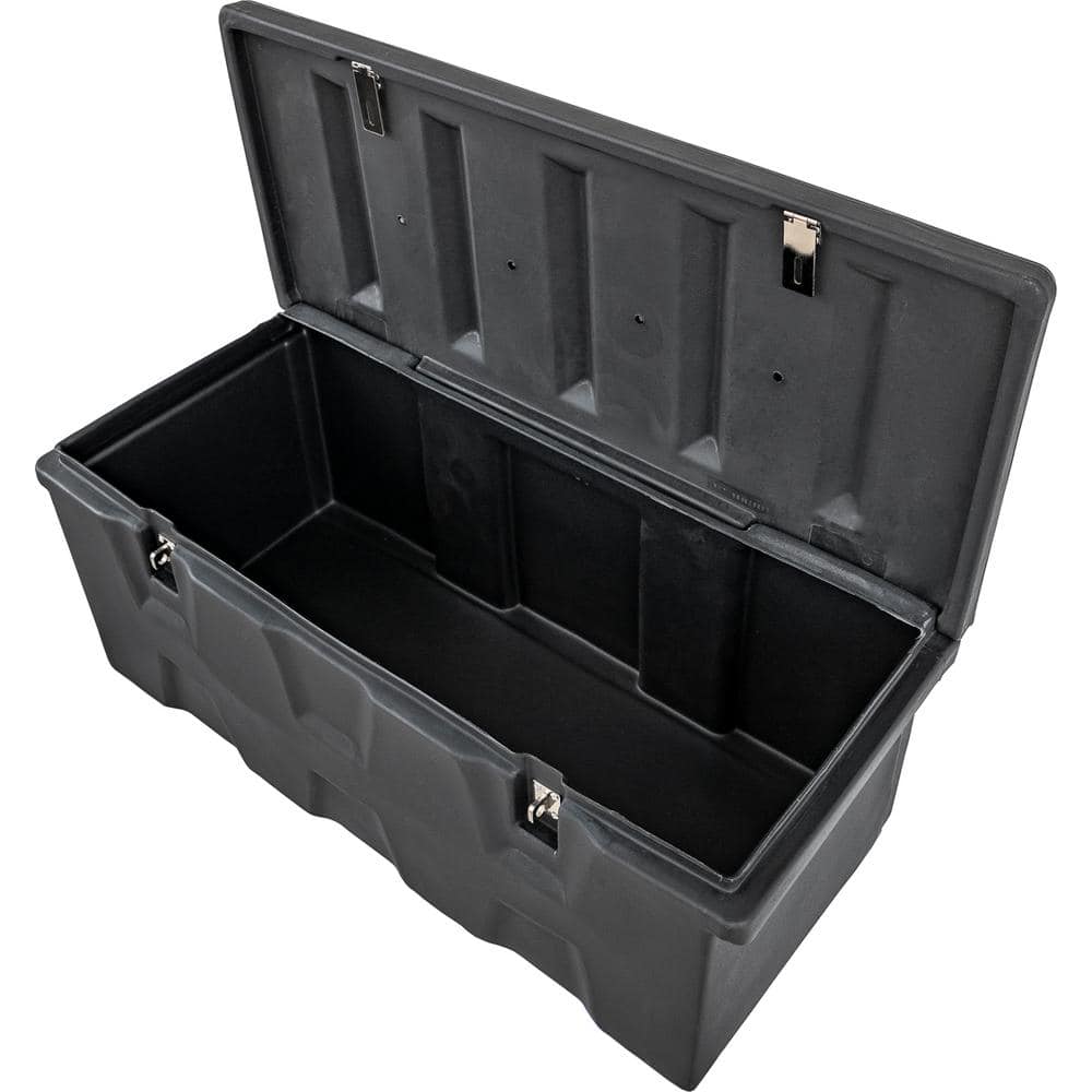 17.25 in. x 19 in. x 44 in. Matte Black Plastic All-Purpose Truck Tool Box Chest - Hercitys