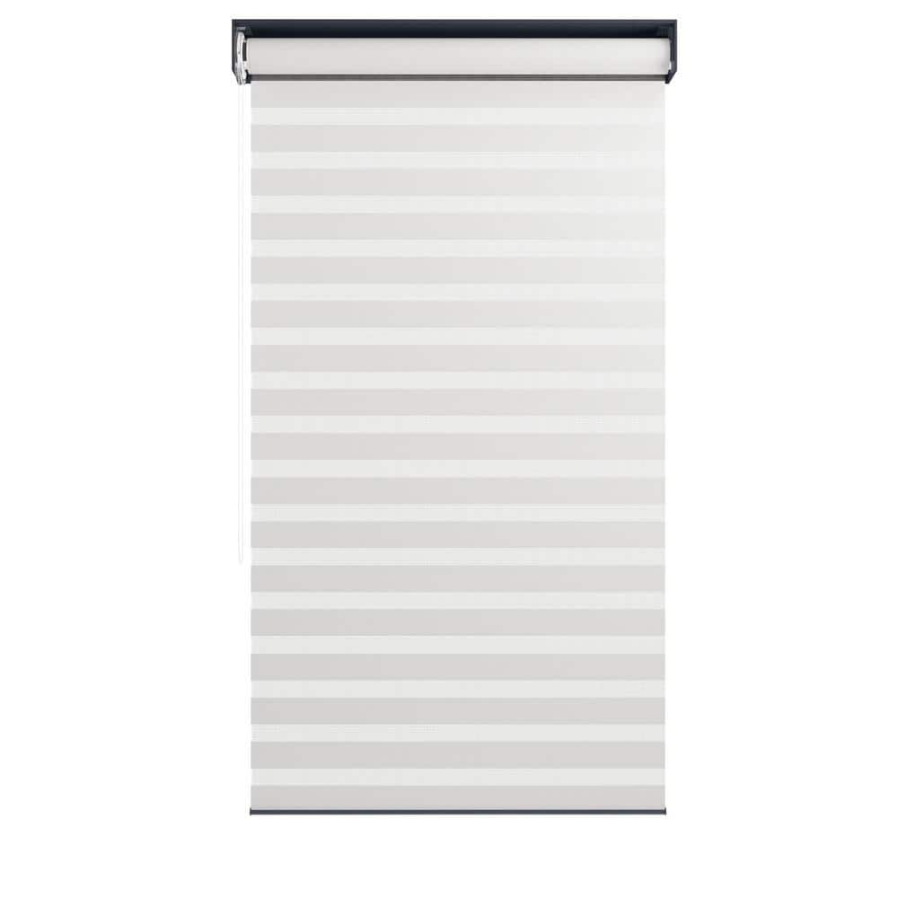 10 ft. Individual Adjustable Sunshade Privacy Roller Blinds for Gray Aluminum Louvered Pergola 1-Side Wall - Hercitys