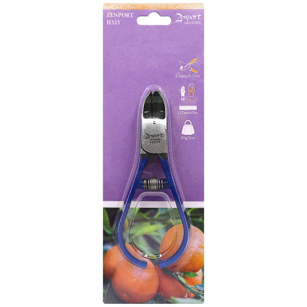 5 in. L Chromoly Steel Ergonomic Clementine Citrus/Apple Fruit Clippers - Hercitys
