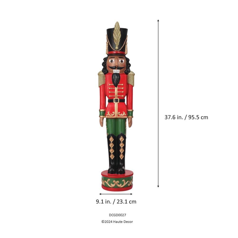 37 in. Red and Green HA Christmas Nutcracker - Hercitys