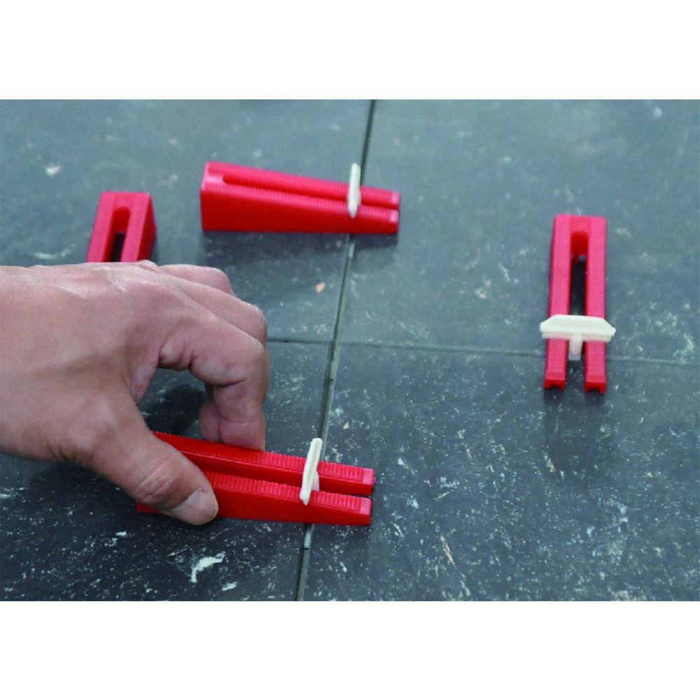 1/8 in. Wall and Floor Tile Lippage Leveler and Spacer, 1/8 in. Grout Joint (250 Bag) - Hercitys