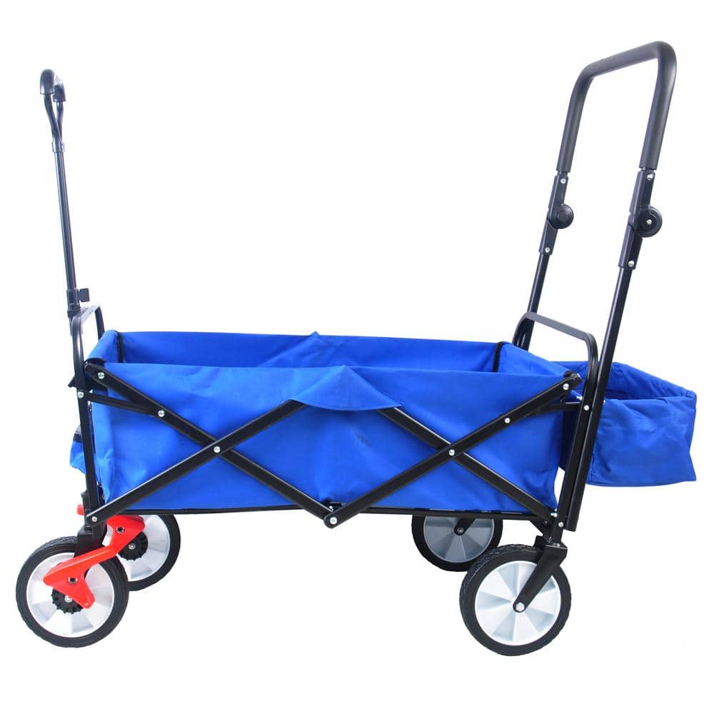 3 cu. ft. Steel Garden Cart, Blue - Hercitys