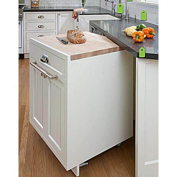 1.5 in. x 13 in. x 19 in. Allwood Birch Project Panel, Chopping Block, Cutting Board - Hercitys