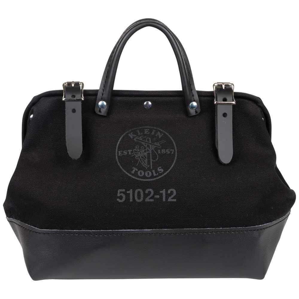 12 in. Tool Bag, Black Canvas - Hercitys