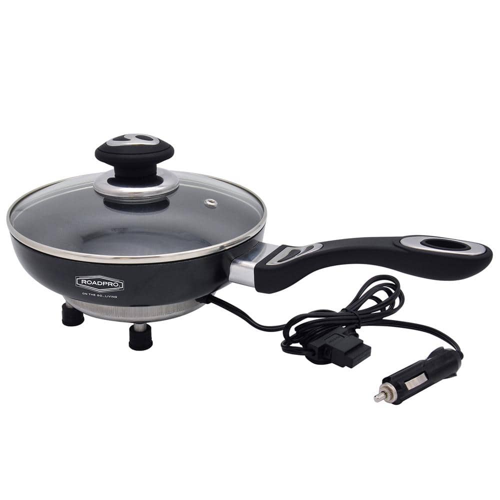 12-Volt Portable Frying Pan with Non-Stick Surface - Hercitys
