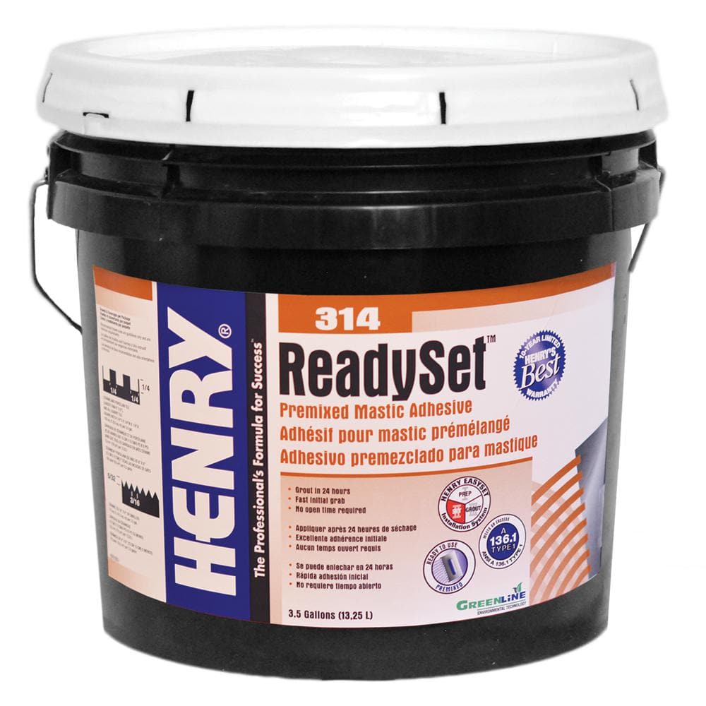314 Ready Set 3.5 Gal. Premixed Mastic Adhesive - Hercitys