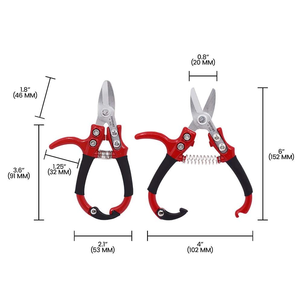 1 in. Blade, 5.5 in. L, Hand Guard Stem Clipper - Hercitys