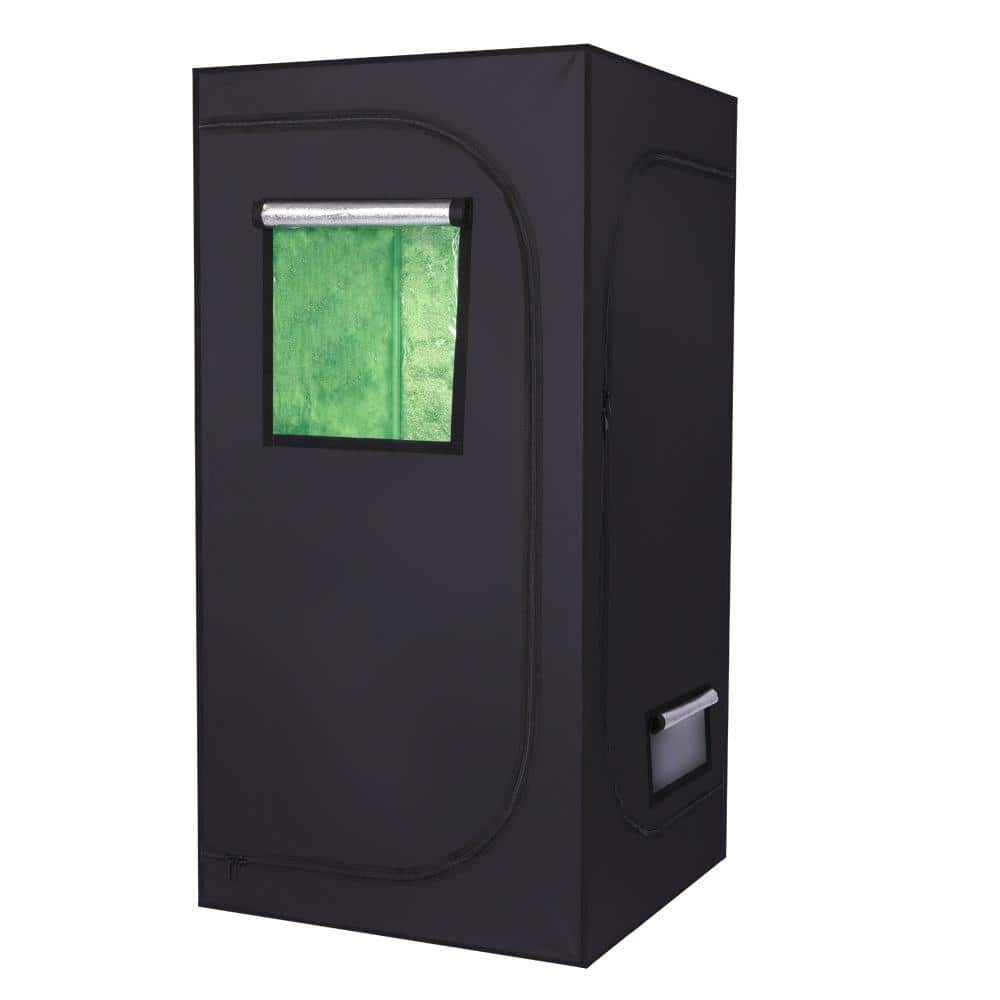 2.6 ft. W x 5.2 ft. H Black Grow Tent - Hercitys