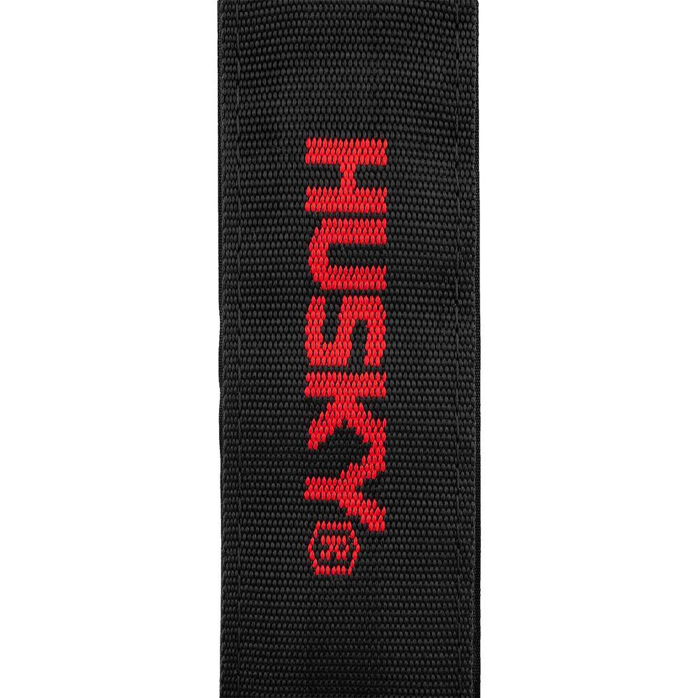 36 in. Heavy-Duty Hanging Carabiner Strap Zinc-Plated Steel with Quick-Release Hook and Loop Fastening in Black (2-Pack) - Hercitys