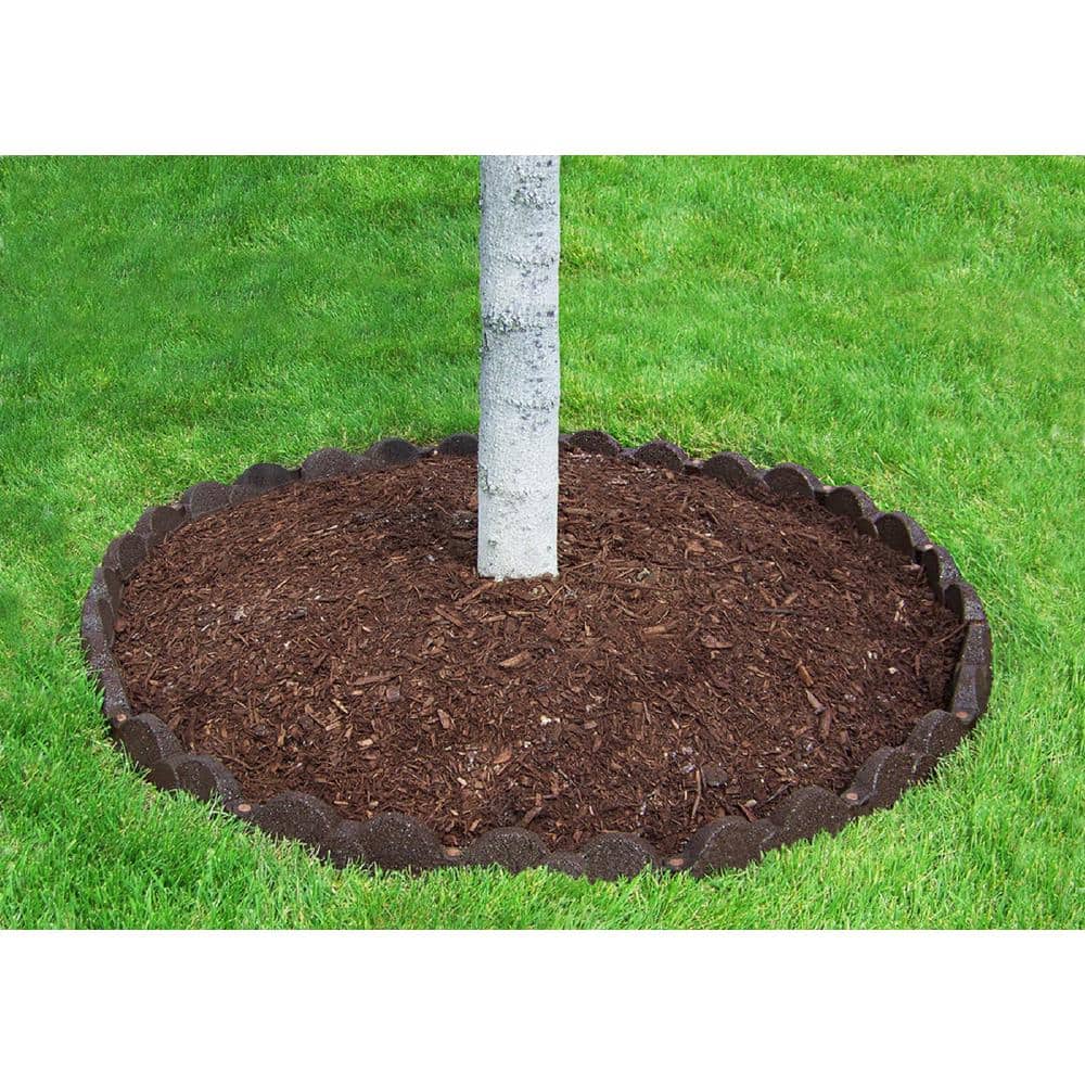 20 ft., 12 in. Pieces Dark Brown Rubber Edging - Hercitys