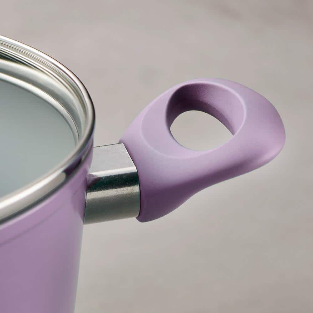 14-Piece Ceramic Cookware Set in Purple - Hercitys