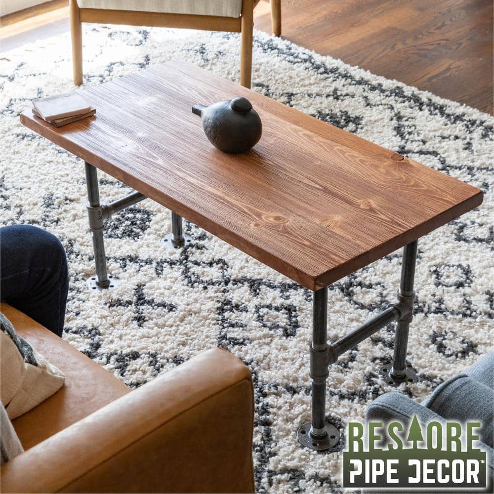 18 in. x 36 in. x 1.25 in. Sunset Cedar Stain Restore Coffee Table Wood Top - Hercitys