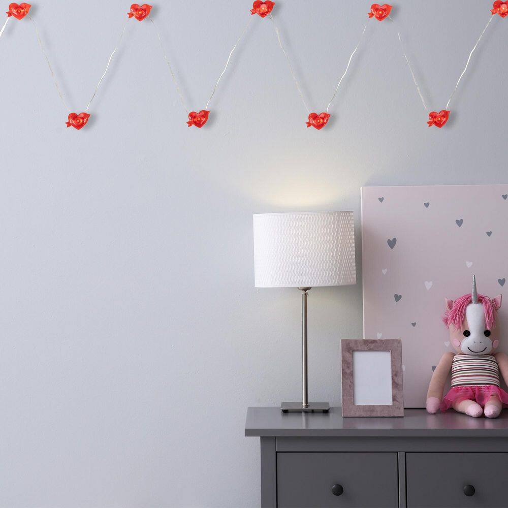 20-Count Valentine’s Day Heart and Arrow LED Fairy Lights  6.25ft  Copper Wire - Hercitys