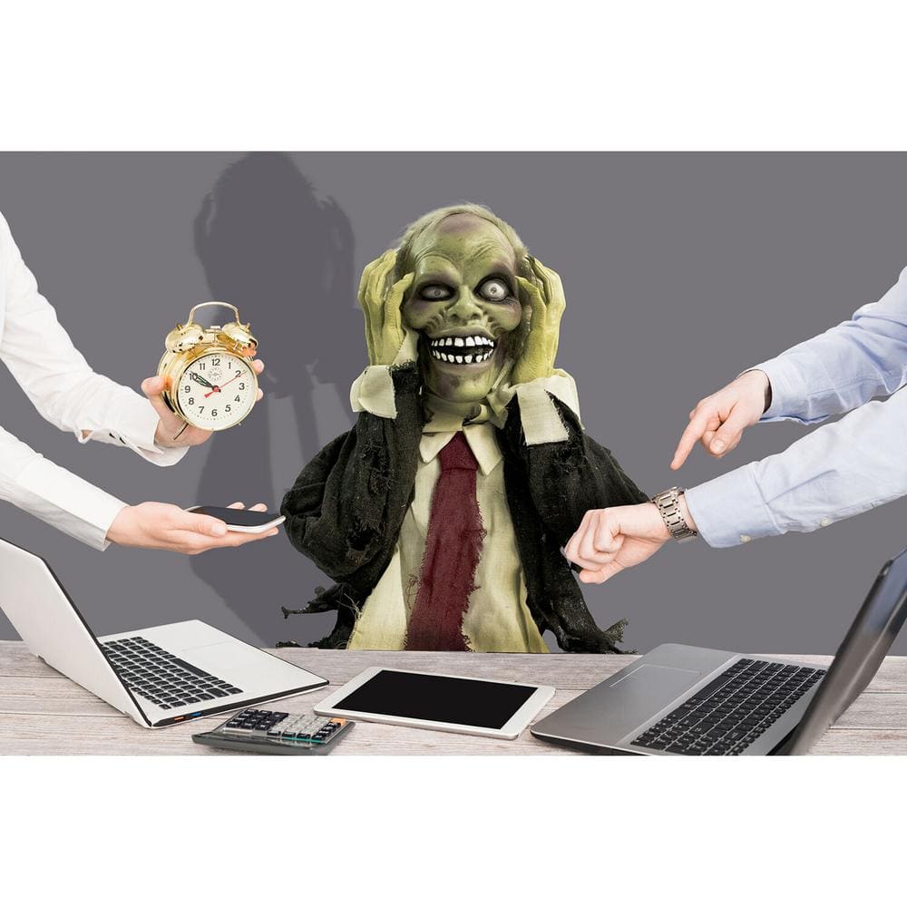 20 in. Touch Activated Pop-Up Animatronic Ghoul - Hercitys
