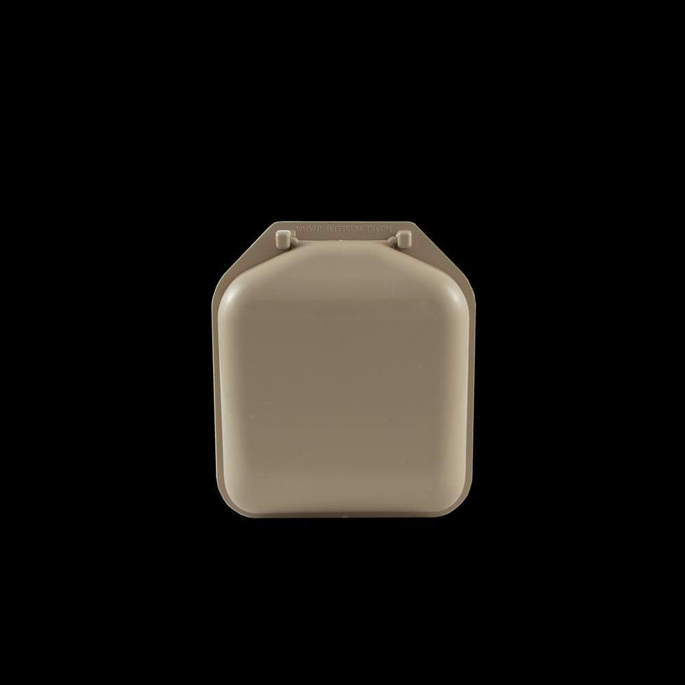 4 in. Low Profile Dual Door Wall Vent in Tan - Hercitys