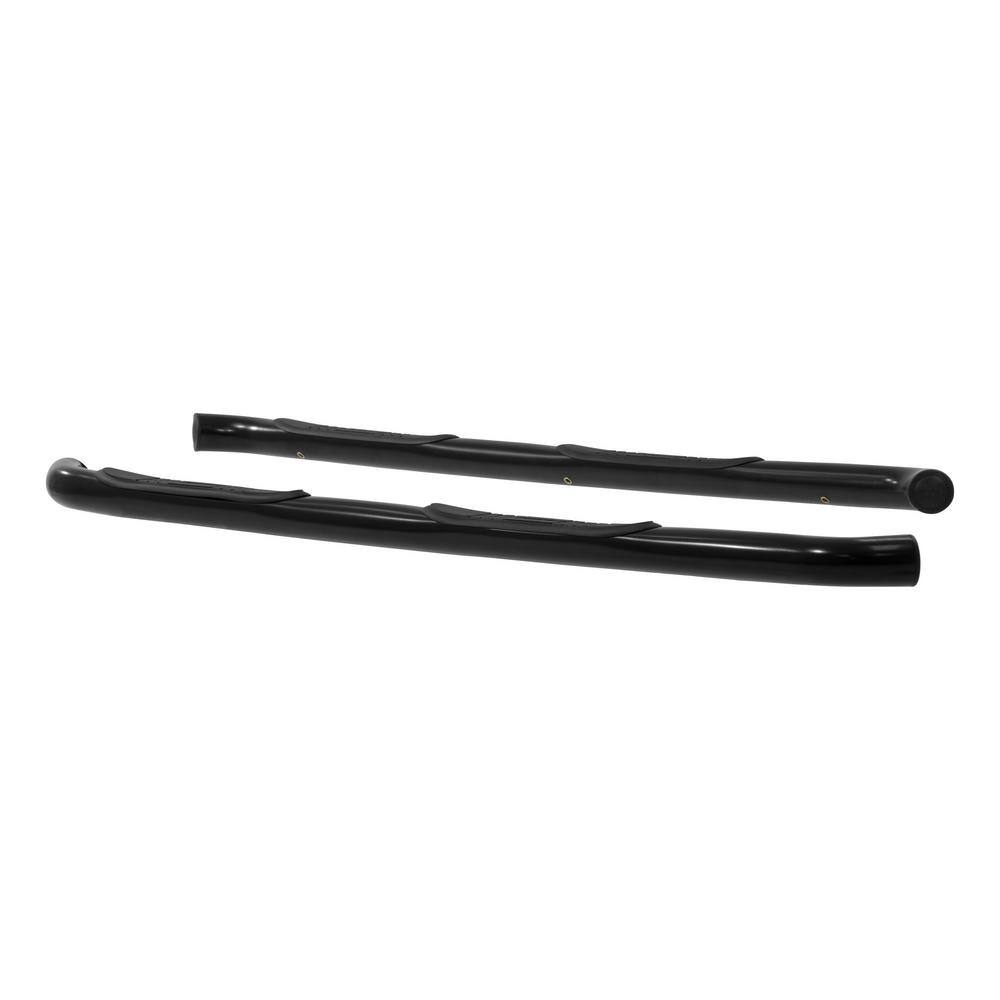 3-Inch Round Black Steel Nerf Bars, No-Drill, Select Jeep Wrangler JK Unlimited - Hercitys