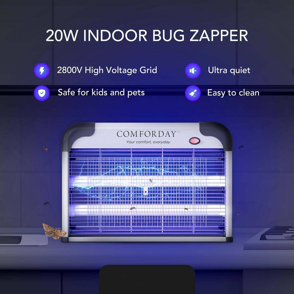 20W Bug Zapper and Electric Indoor and Outdoor Mosquito Repellent - Hercitys