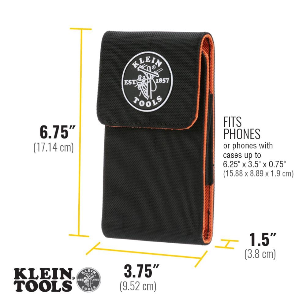 1-Pocket Extra Large Phone Holster in Black - Hercitys