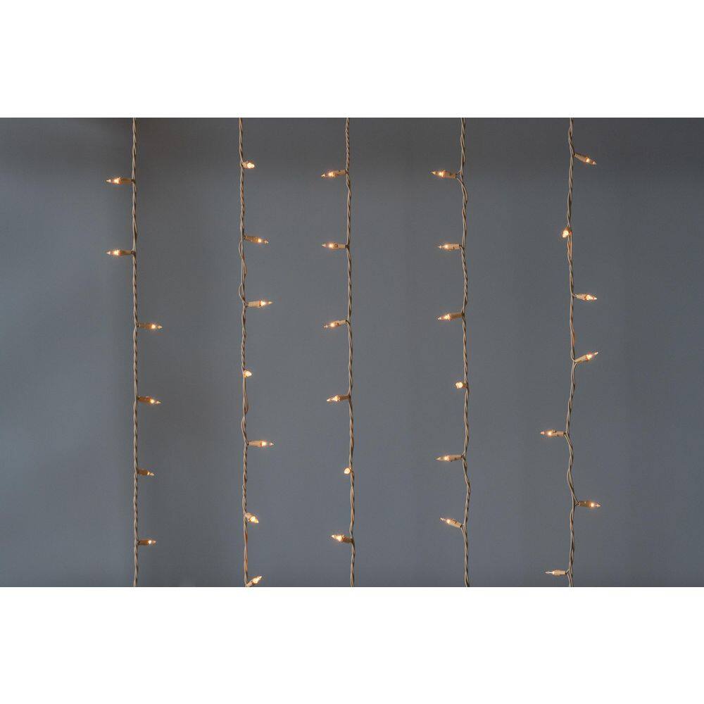 50-Light Designer Series Clear Mini Lights, Champaign Wire - Hercitys