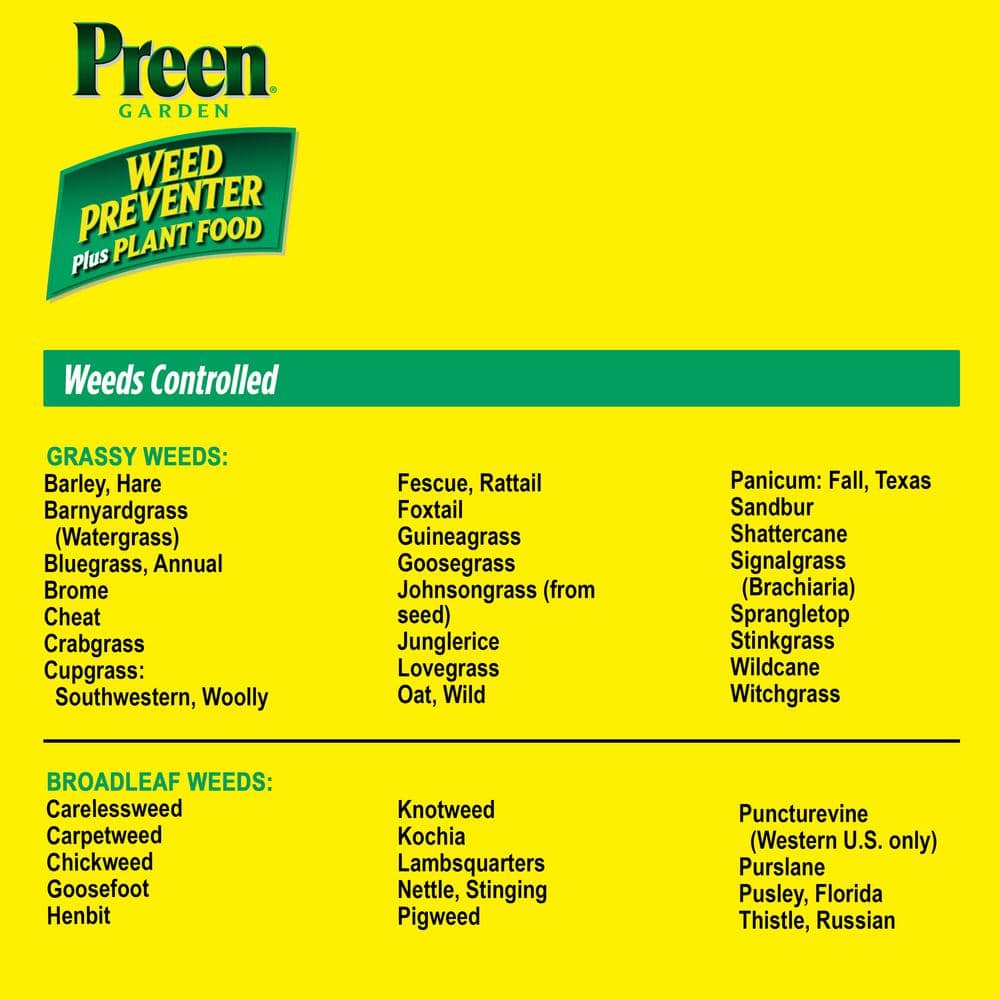 5.625 lbs. Garden Weed Preventer Plus Plant Food - Hercitys