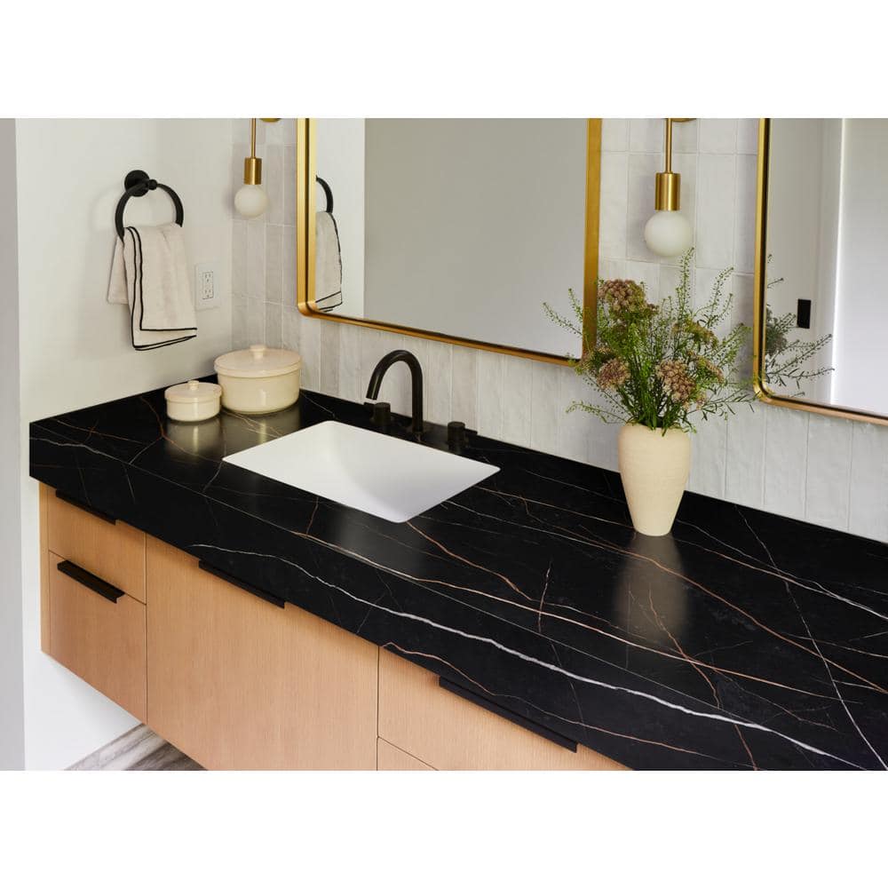 5 ft. x 12 ft. Laminate Sheet in 180fx Sahara Noir with Artisan Finish - Hercitys