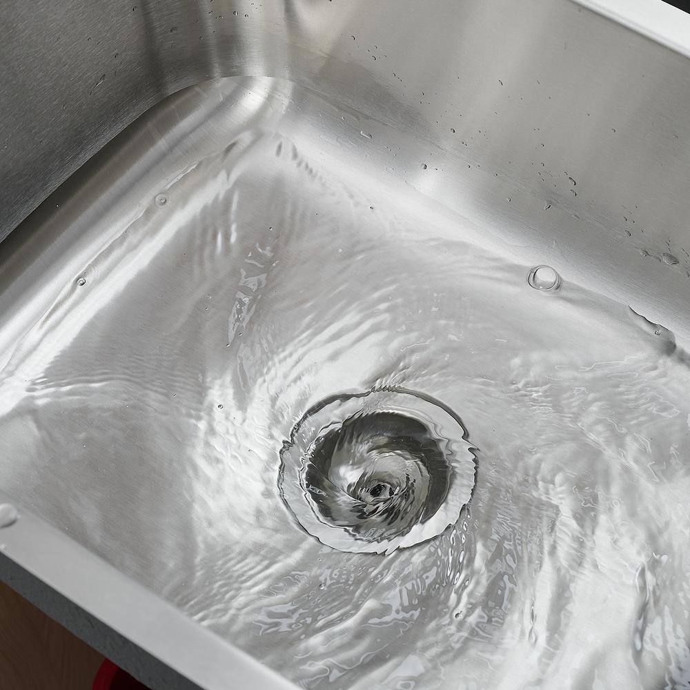 23 in. Drop in/Undermount Single Bowl 18-Gauge Stainless Steel Classic Kitchen Sink - Hercitys