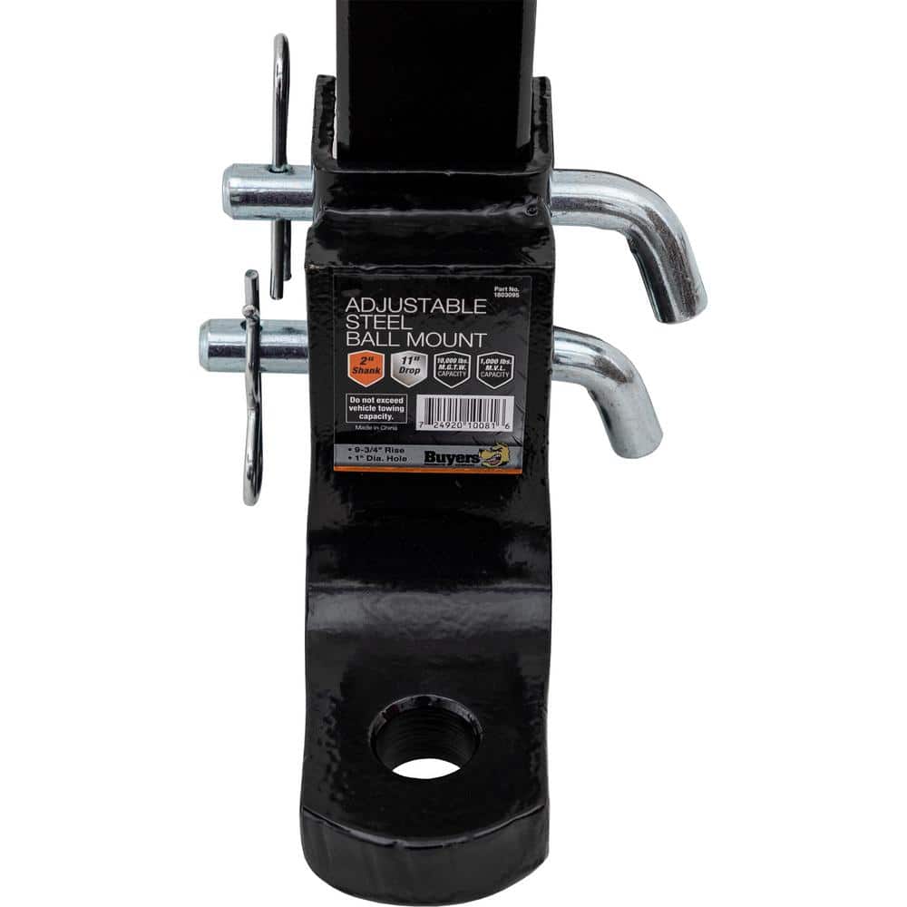 4-Position 2 in. Solid Shank Adjustable Ball Mount - Hercitys