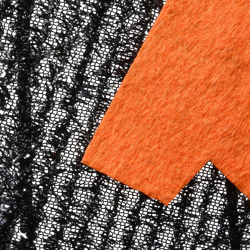 35 in. Pre-Lit Black Jack-O-Lantern Garden Stakes with LED Lights (Set of 3) - Hercitys