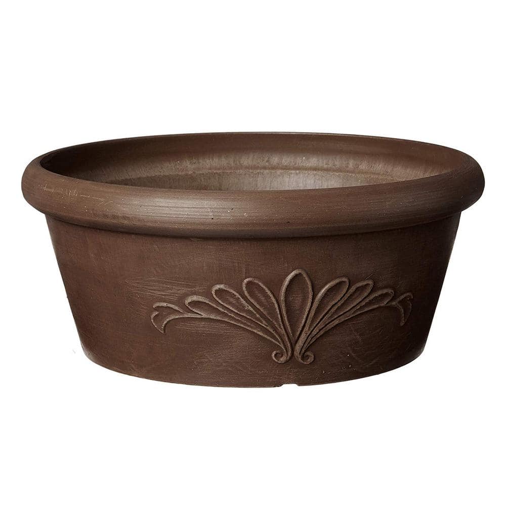12 in. x 5 in. Chocolate PSW Bulb Pan Pot - Hercitys