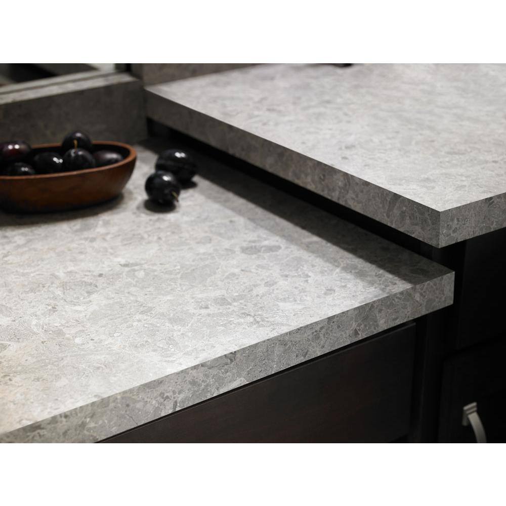 4 ft. x 8 ft. Laminate Sheet in Silver Shalestone with Matte Finish - Hercitys