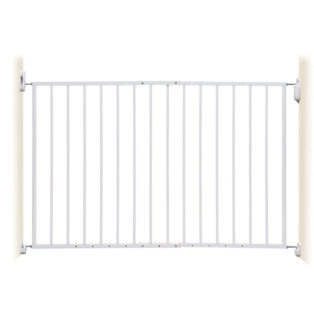26.75 in. Tall Arizona Hardware Mounted Metal 26.75 in. – 44 in. Wide Baby Gate - Hercitys
