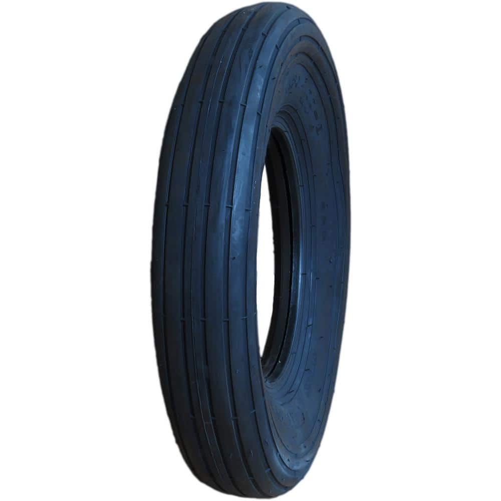 4.80 in./4.00 in.-8 2PR Rib Wheel Barrow Tire - Hercitys