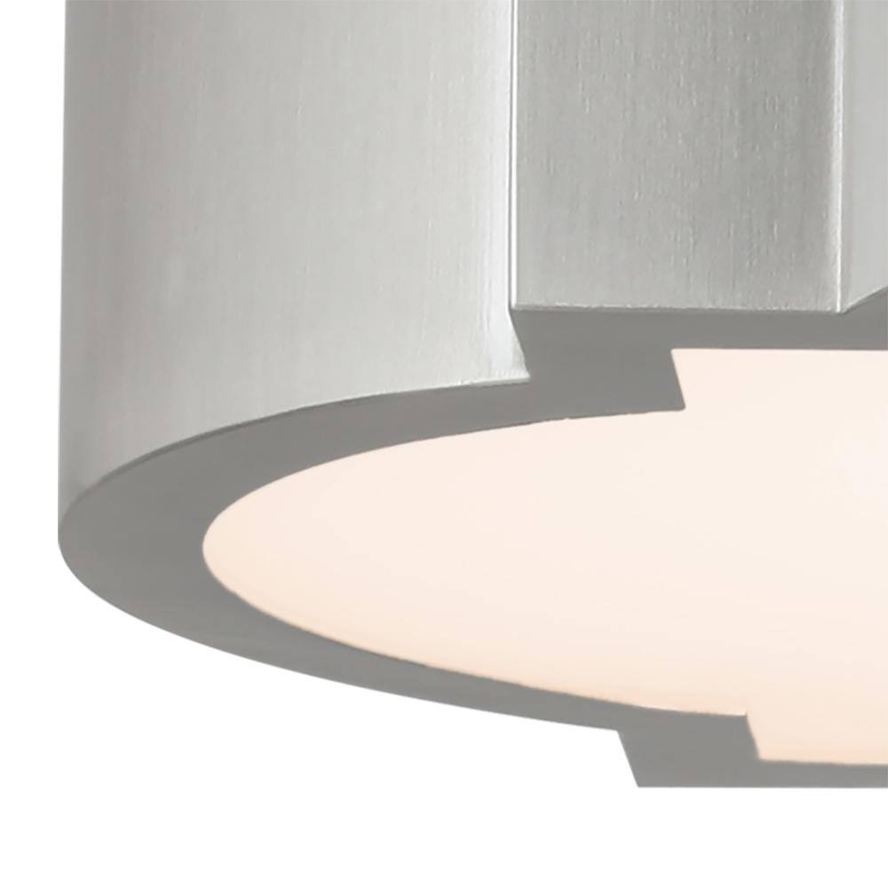 15 in. Brushed Nickel Integrated LED Flush Mount - Hercitys