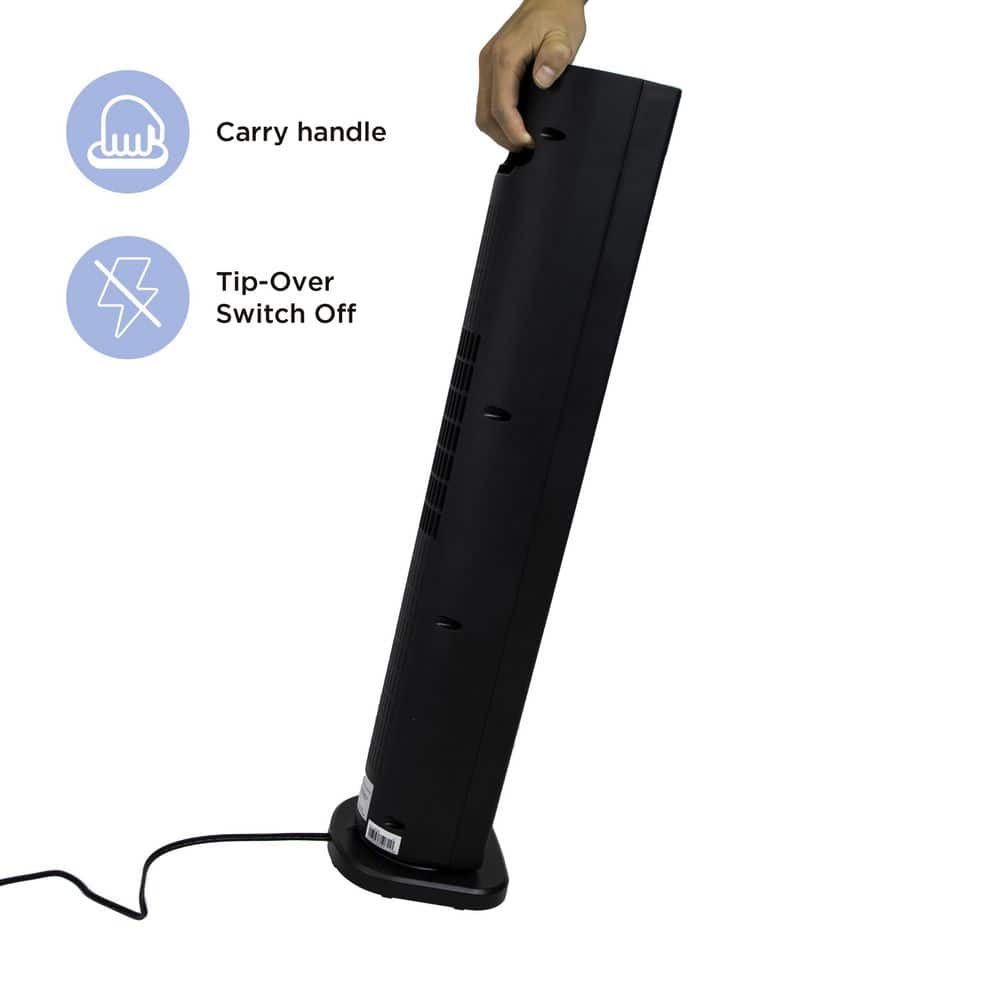 30 in. 1500-Watt Digital Tower Ceramic Heater - Hercitys