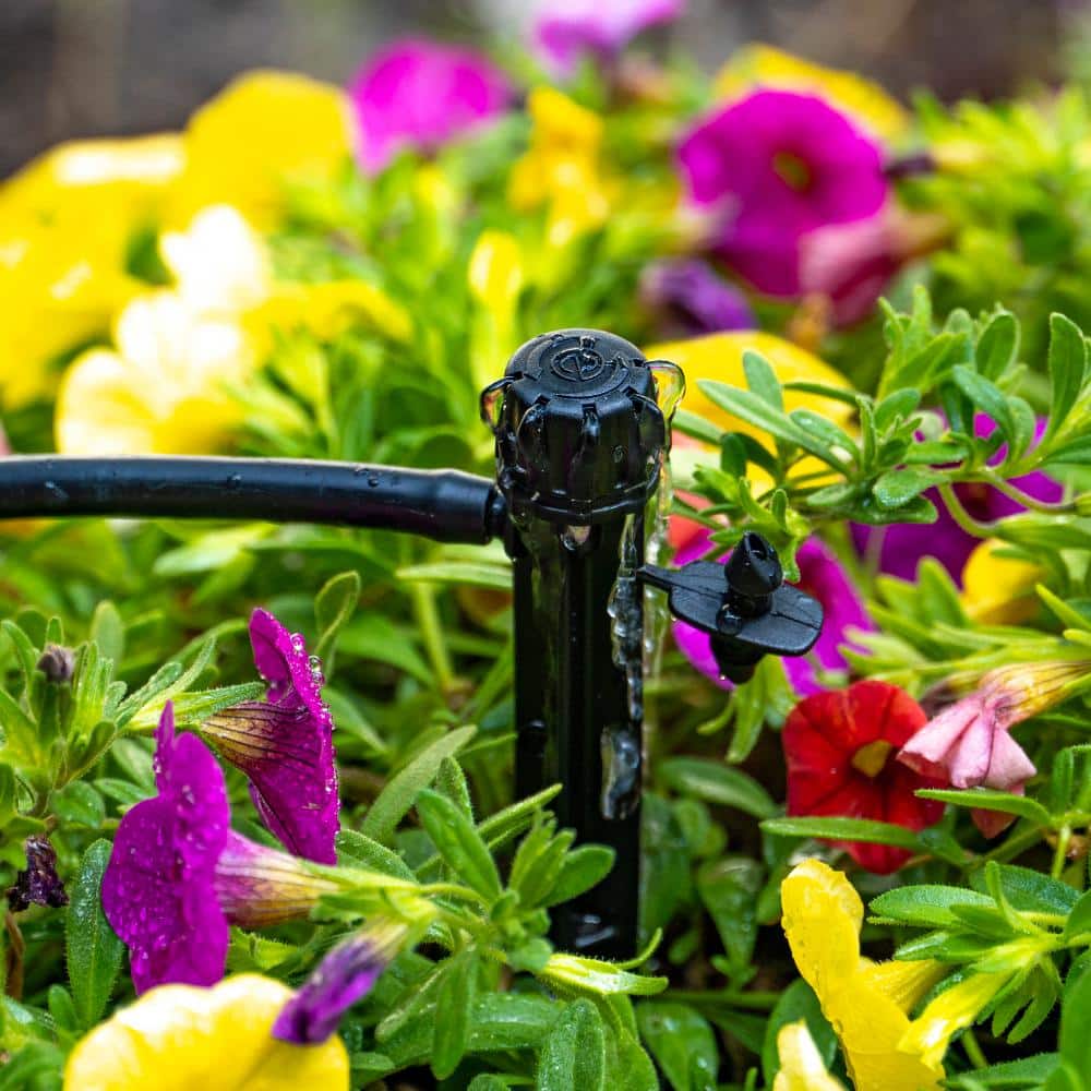 0-10 GPH Adjustable Dripper on Spike 180 Degree (25-Pack) - Hercitys